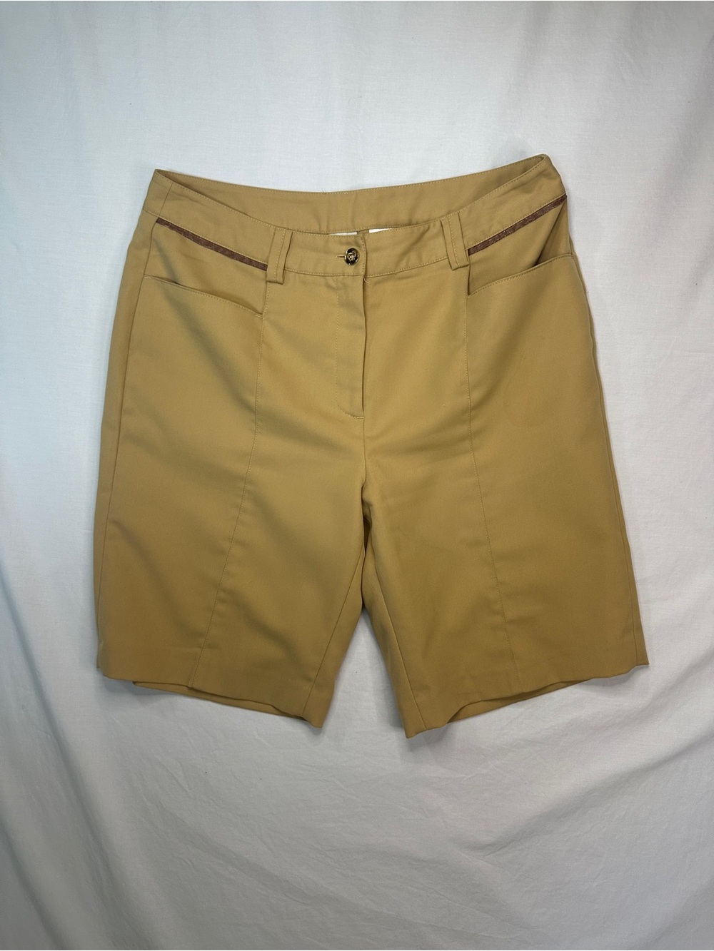 EP Pro Women's Camel/Tan Golf Bermuda Shorts